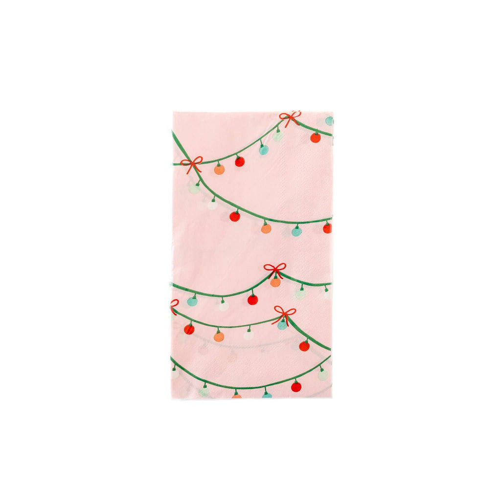 String of Christmas Lights Guest Towel Napkins