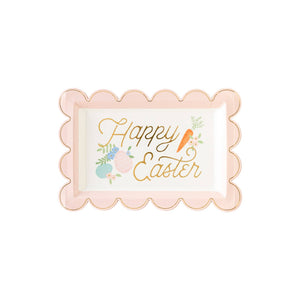 Happy Easter Scalloped Paper Plates