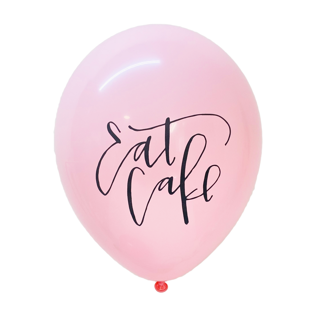 Eat Cake Latex Balloons