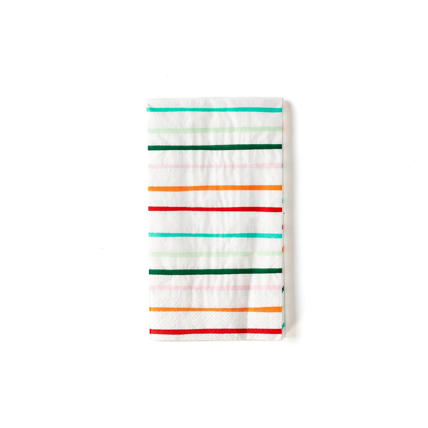 Christmas Colorful Striped Dinner Napkin