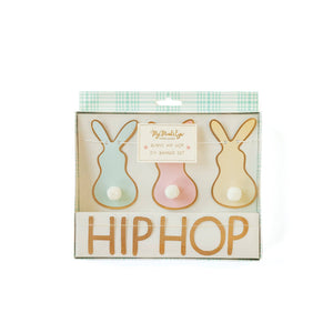Pastel Bunny Hip Hop Pom Pom Banner