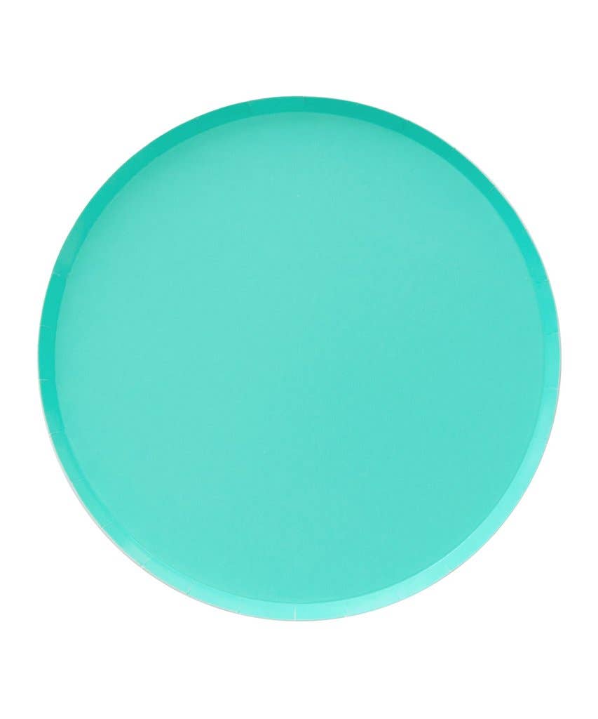 Teal Party Plates 9 inch