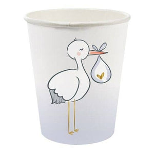 Baby Shower Stork Paper Cups - 8oz