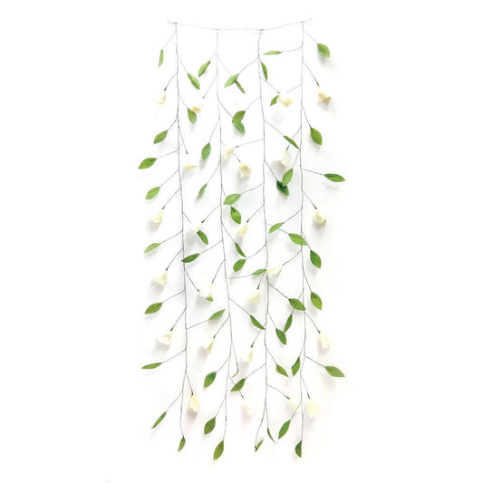 Greenery Paper Flower Garland Backdrop