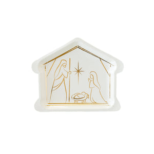 Nativity Scene Shaped 9" Plate