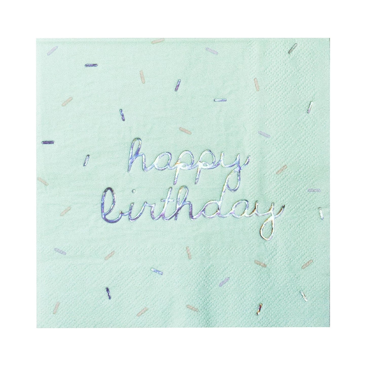 Sprinkles Assorted Pastel Happy Birthday Lunch Napkins - 24pk