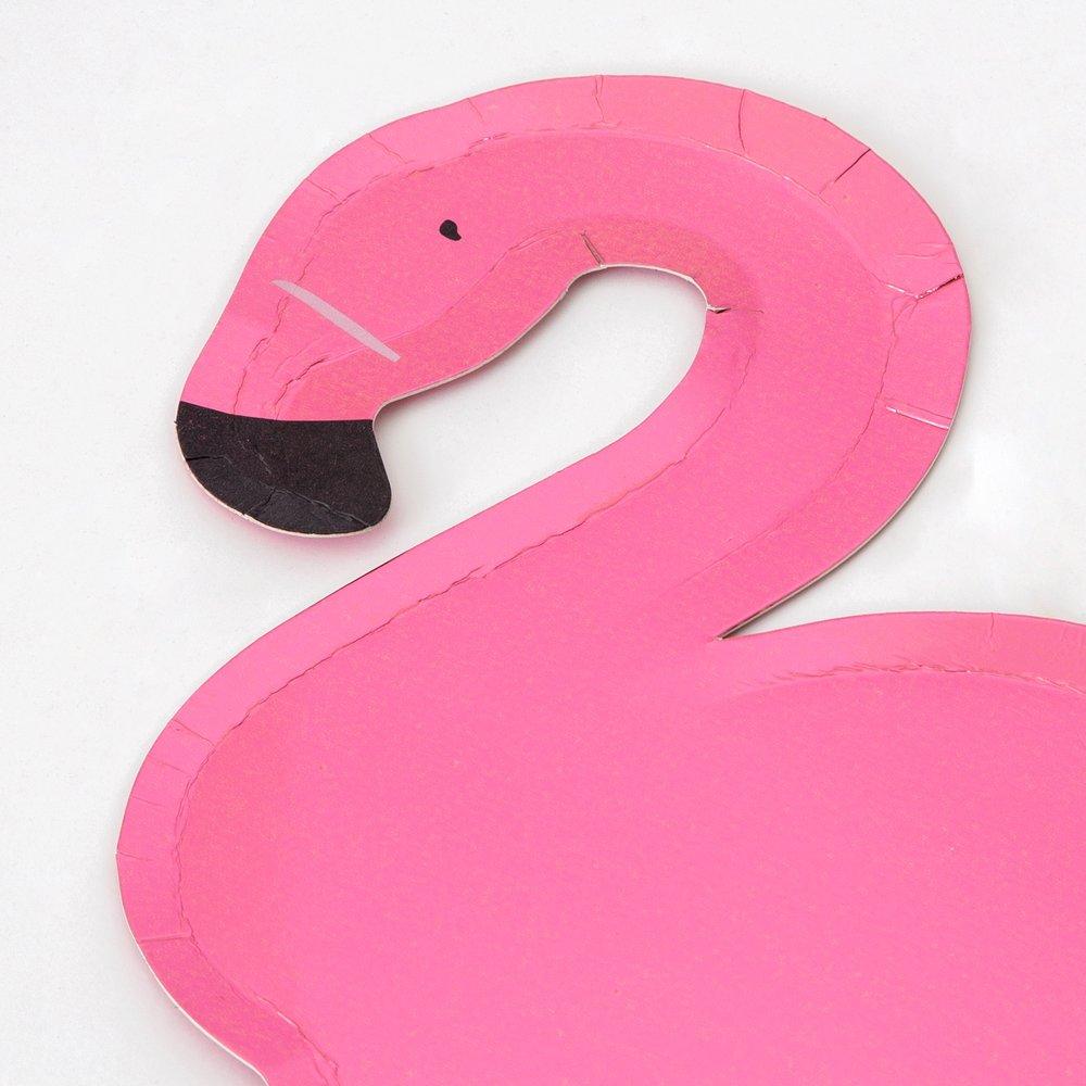 Pink Flamingo Party Plates
