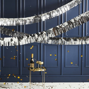 Silver Foiled Fringe Party Garland