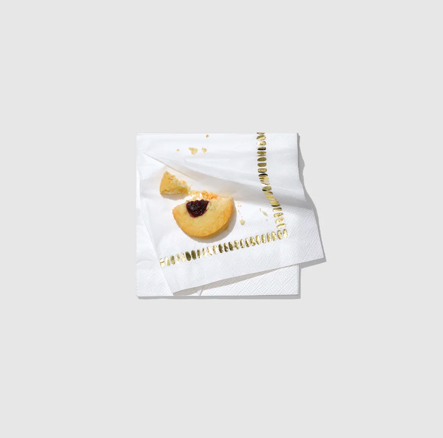 White Brushstroke Cocktail Napkins (25 per Pack)